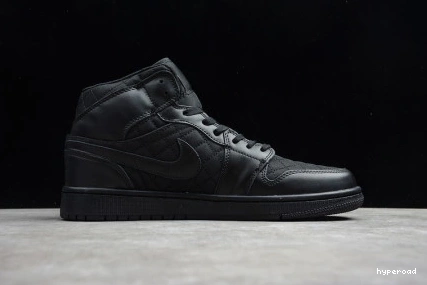 Hyperoad MID AIR JORDAN BLACK 1 QUILTED 1111